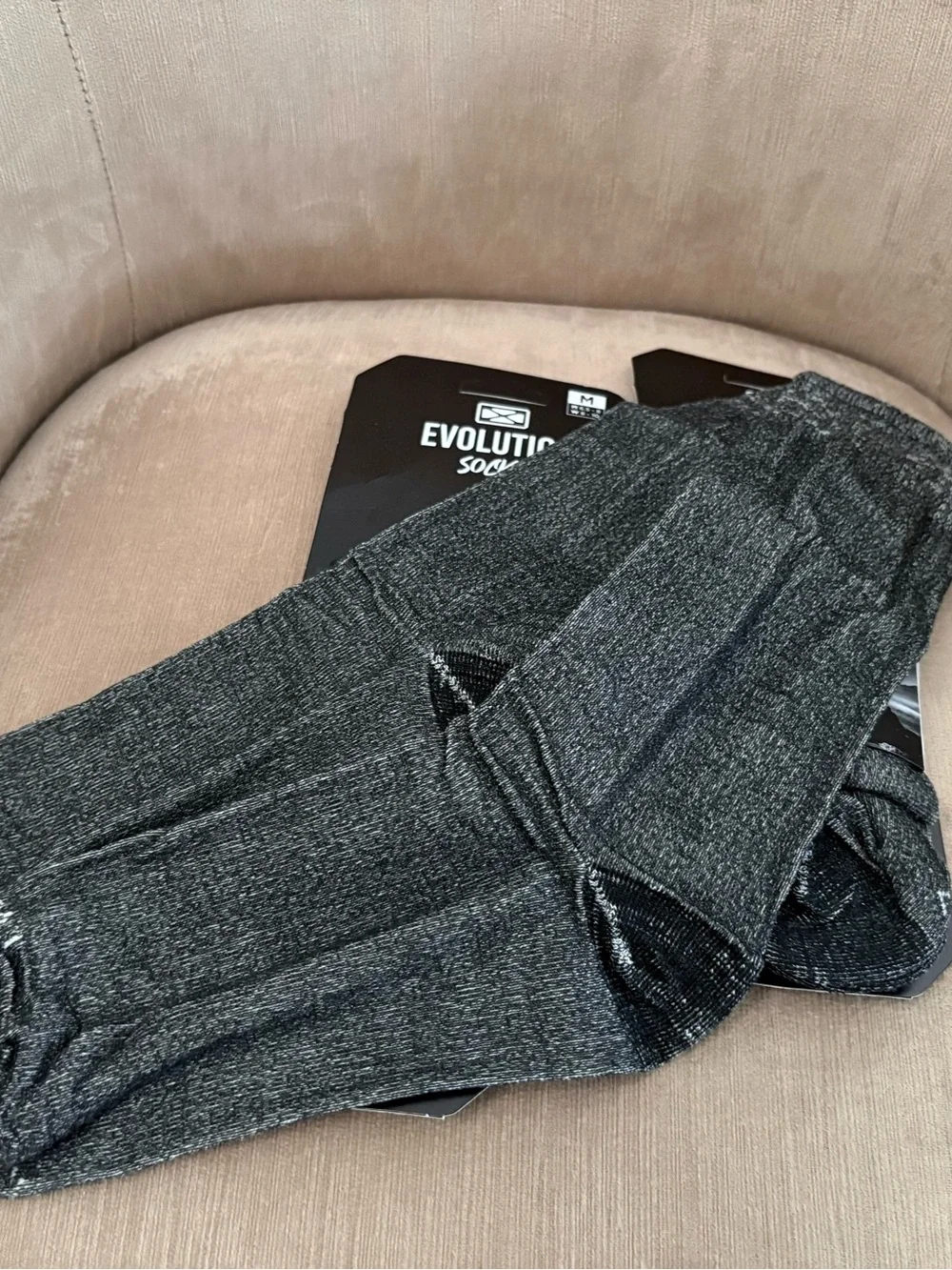 Evolution Socks Merino Wool Base Layer Technical Socks Medium Black Hiking